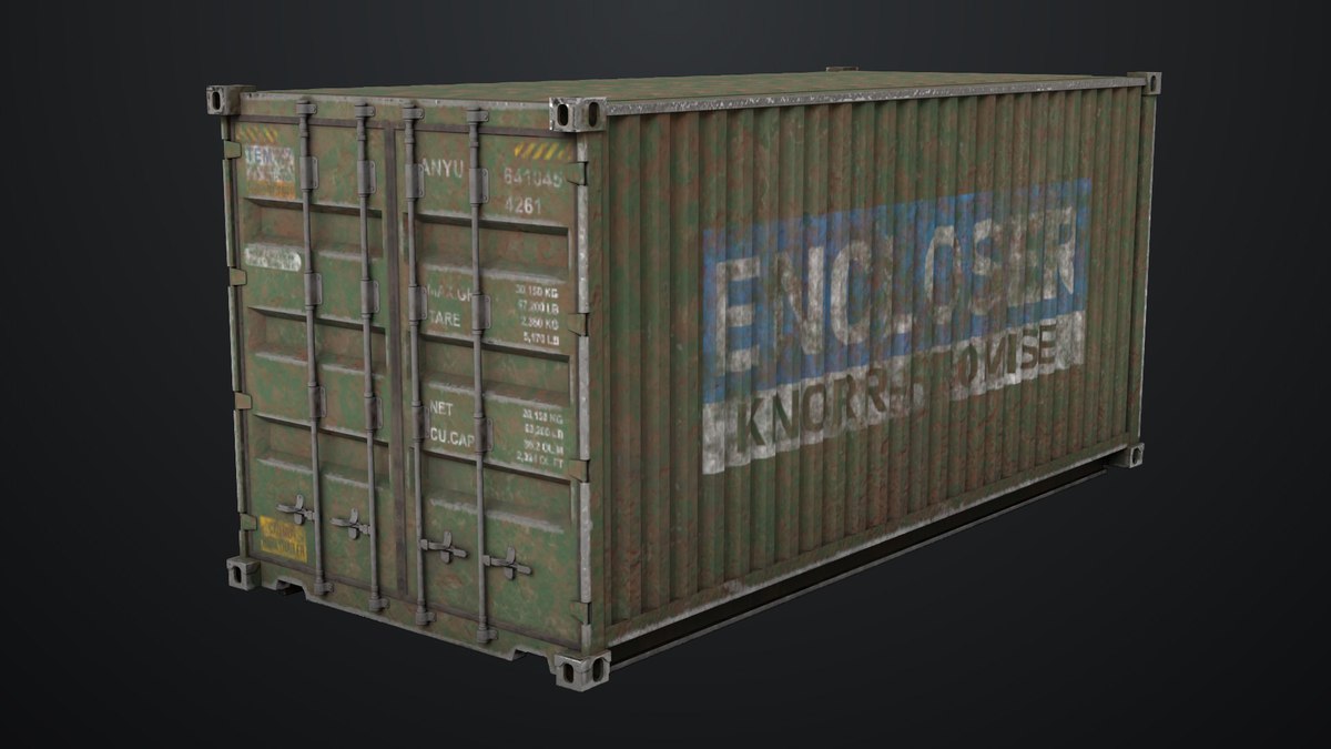 5 Cargo Dusty Container 20ft Single Mat