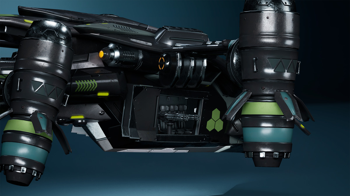 Sci-Fi Transport - Military Airplane