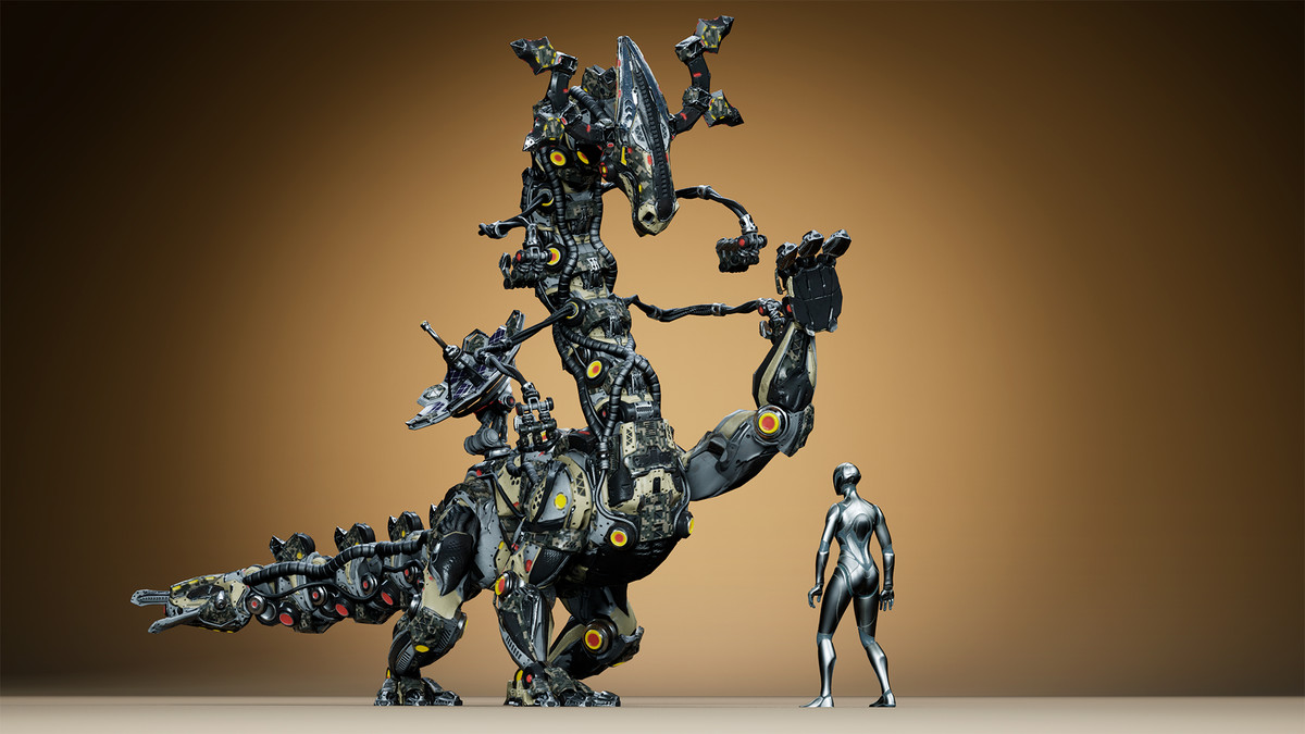 Sci-Fi Dino Long-Neck