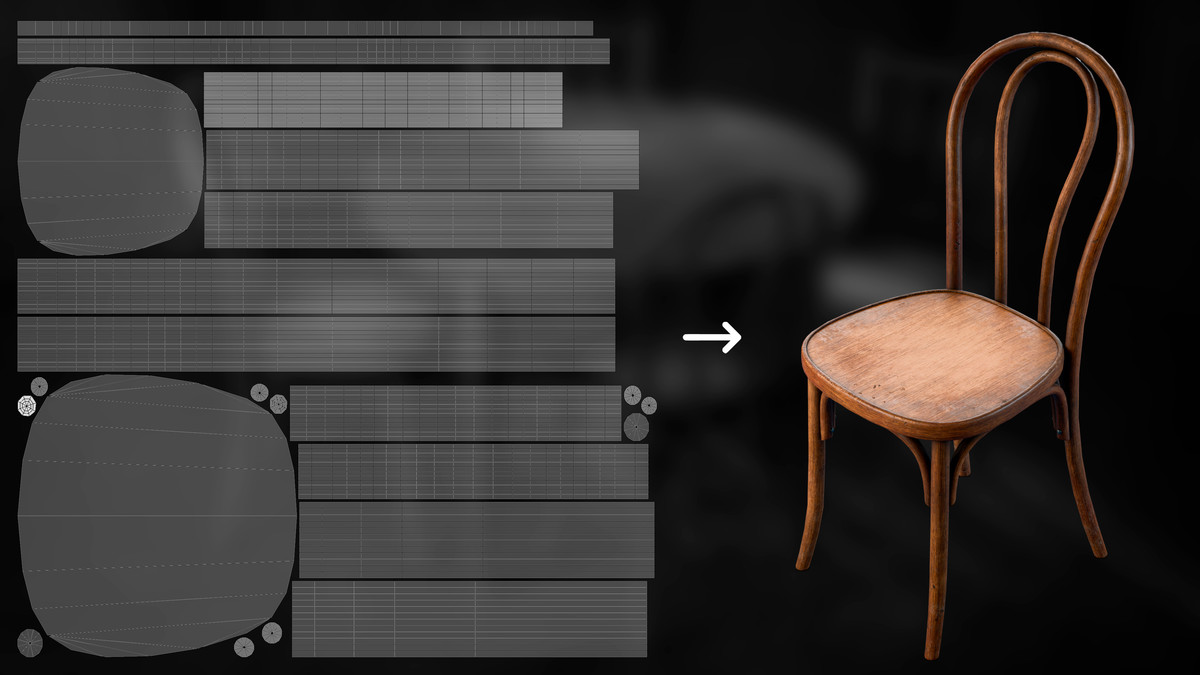 Kitchen Wooden Furniture - Game Ready Props Pack