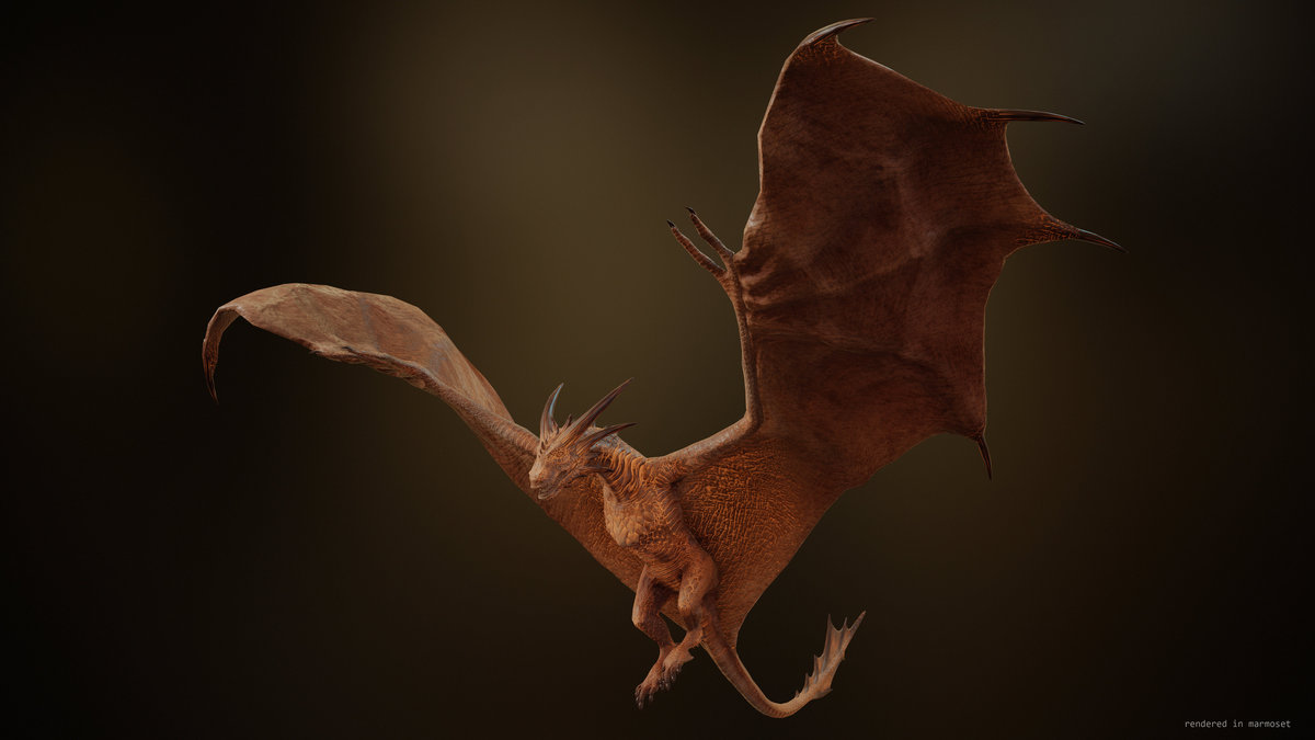 Fire breathing Wyvern