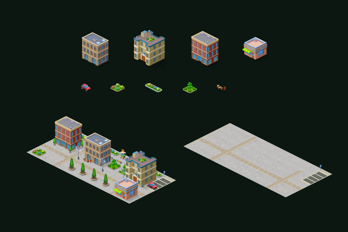 Complete Isometric City Builder Megapack