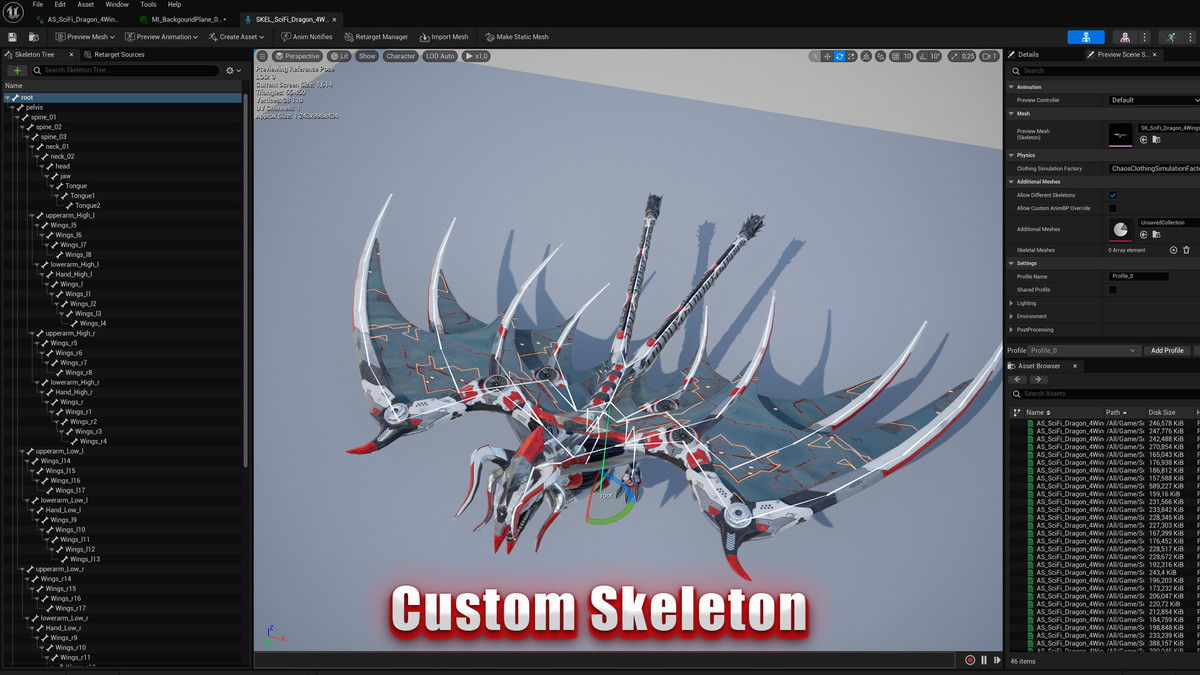 Sci-Fi Dragon 4Wings