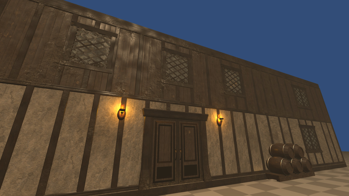 Modular Medieval Tavern + Simple Room Generator + Advanced Shaders (220 Prefabs)