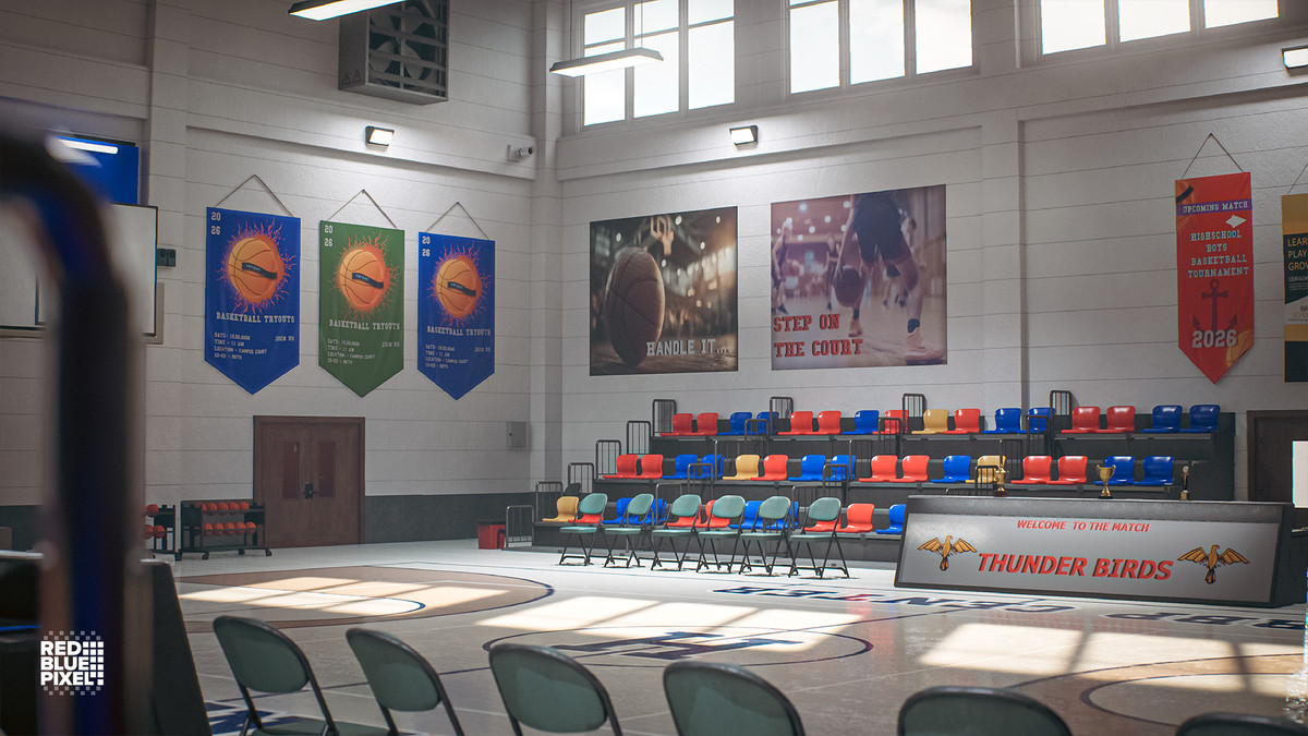 Indoor Basketball Arena