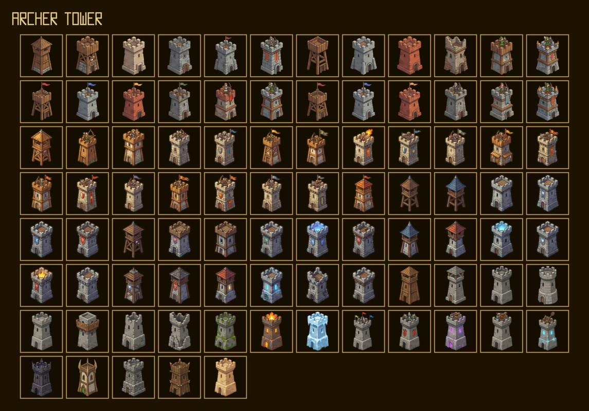 1230 Building Icons – Mega RPG Building Pack