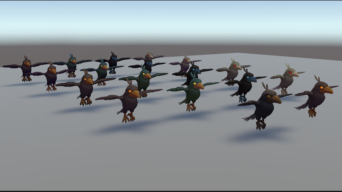 Animated Stylized Crow