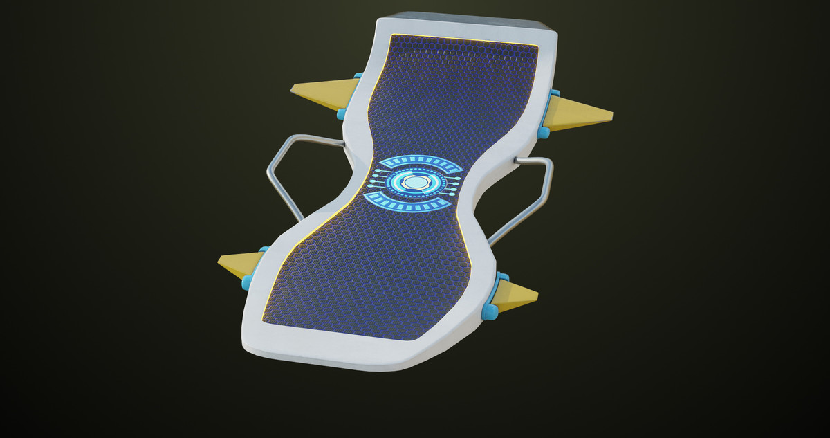 Sci Fi Hoverboard 7 URP HDRP Textures