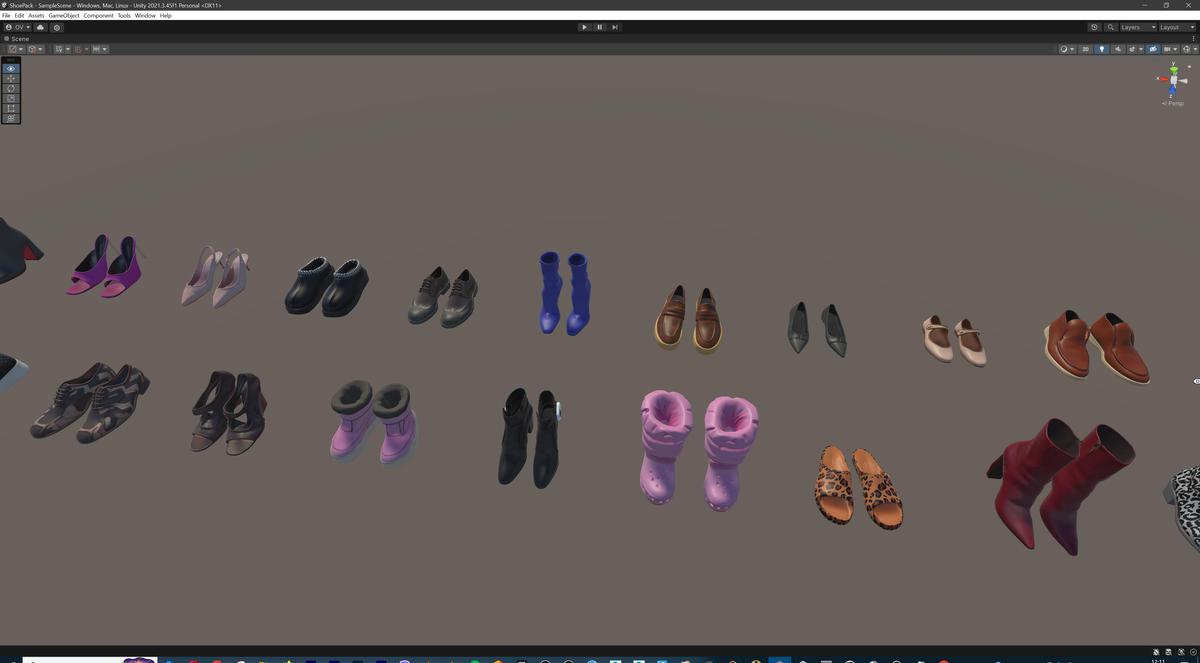 Ultimate Shoe Pack (72 Footwear Low-poly 3D models)