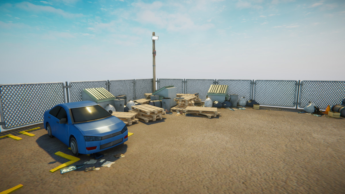 Realistic Modern Roadside Convenience Store Asset Package