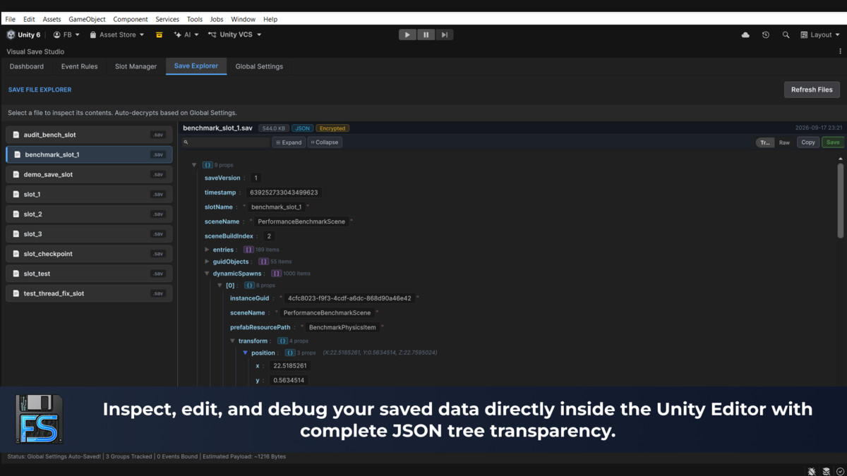FuzzySave: Zero-Code Visual Save & Load System