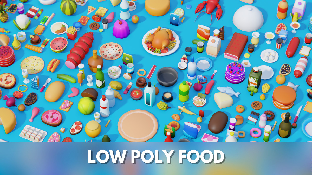 Low Poly Food Pack by IGS