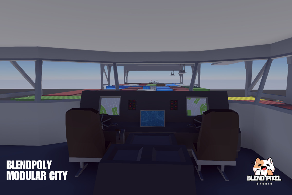 BlendPoly Modular City - Low Poly Assets