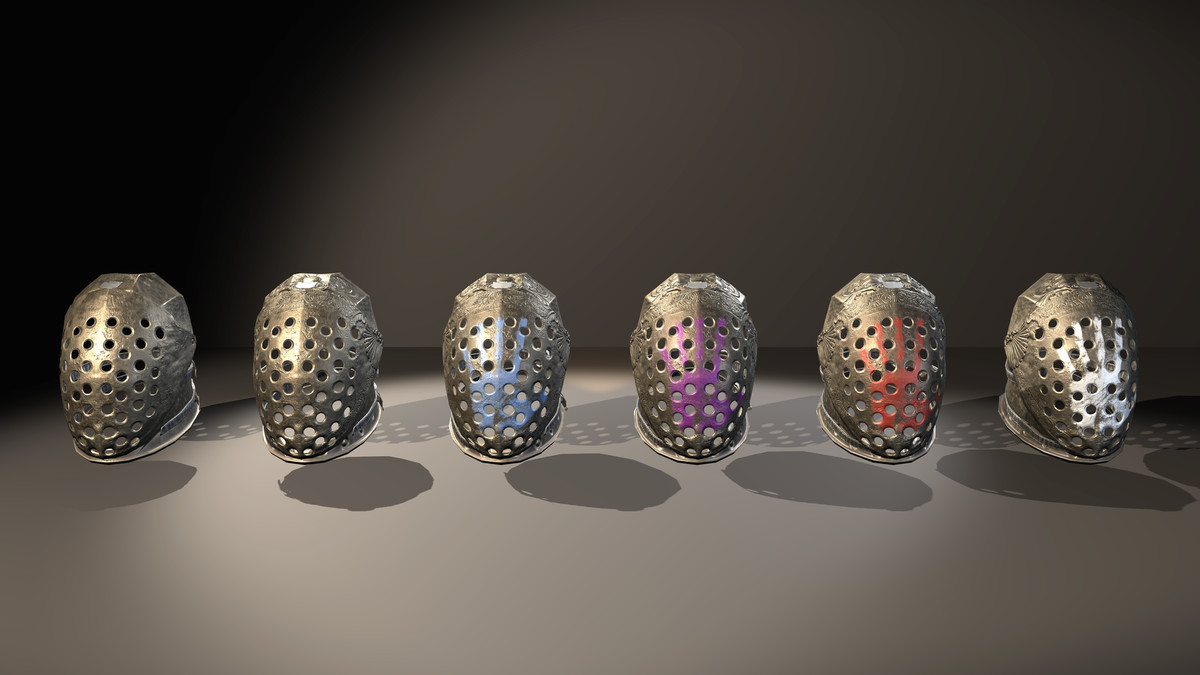 Medieval Fantasy Knights Helmets Pack