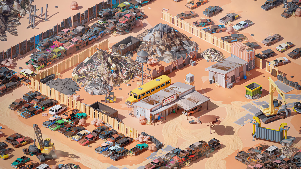 Junkyard - Low Poly 3D Models Pack