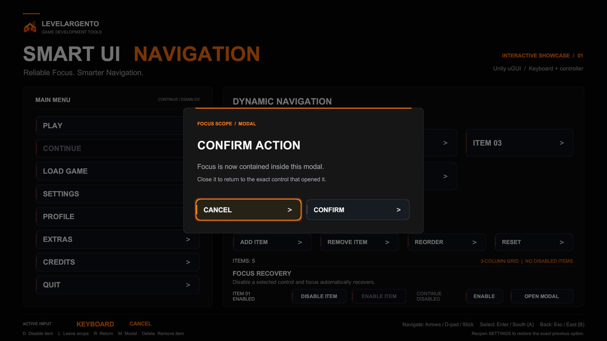 Smart UI Focus & Navigation