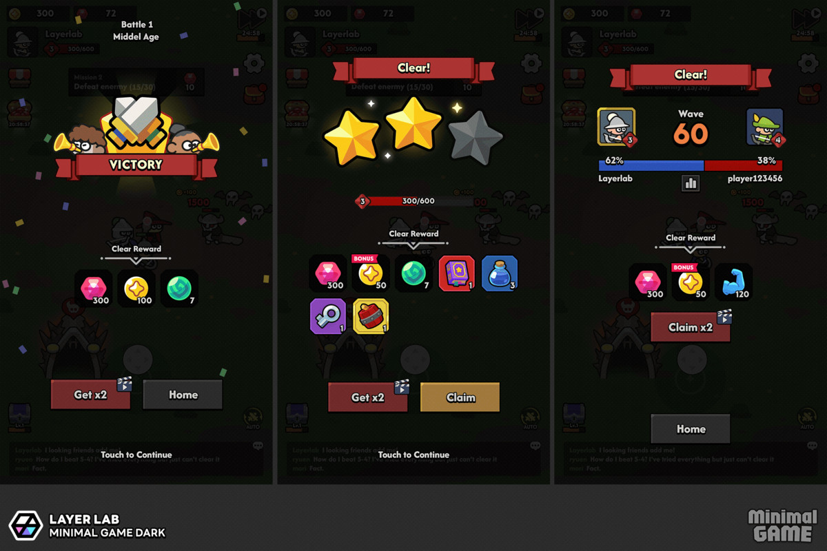 GUI Pro - Minimal Game Dark