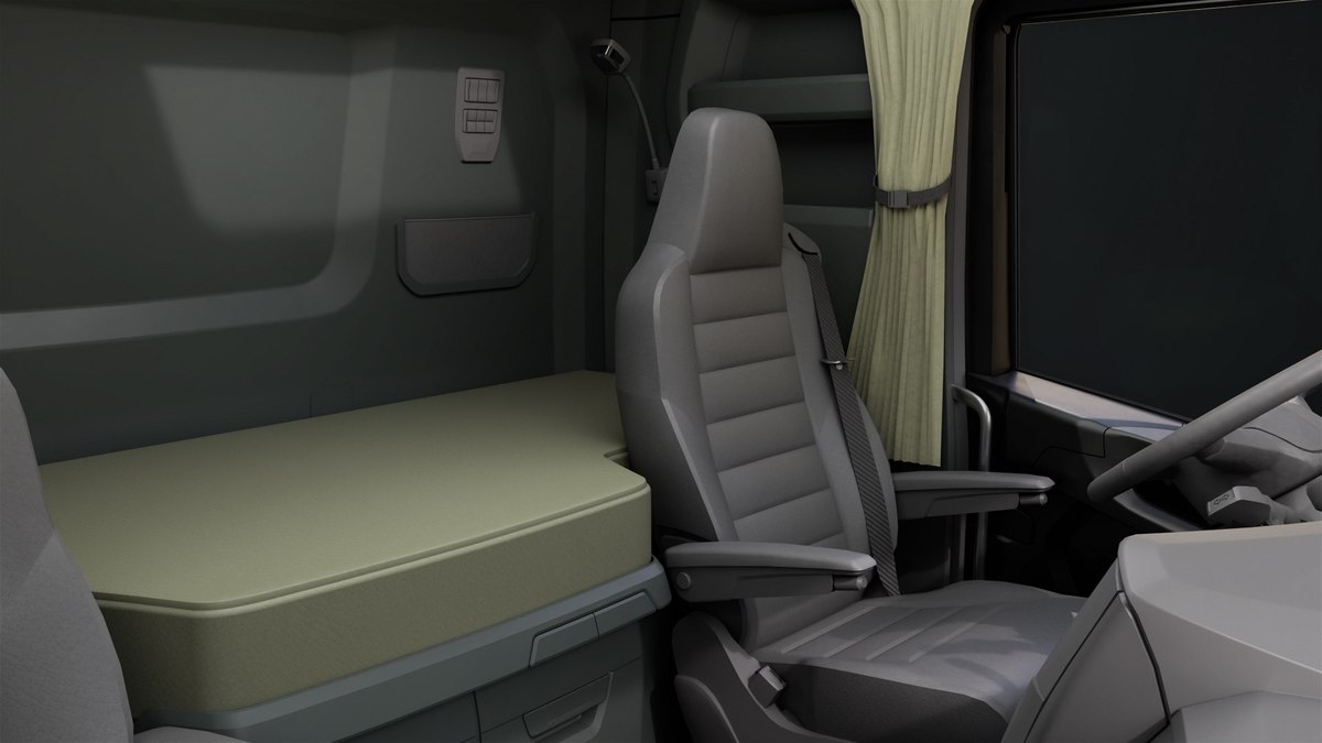 Heavy Truck Chassis 06 Interior Blue and Green URP HDRP Textures