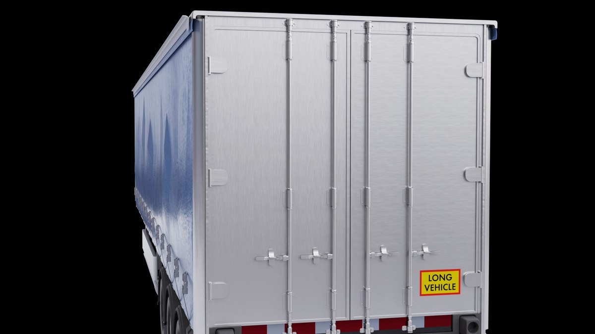 Curtainsider Semi Trailer URP HDRP Textures