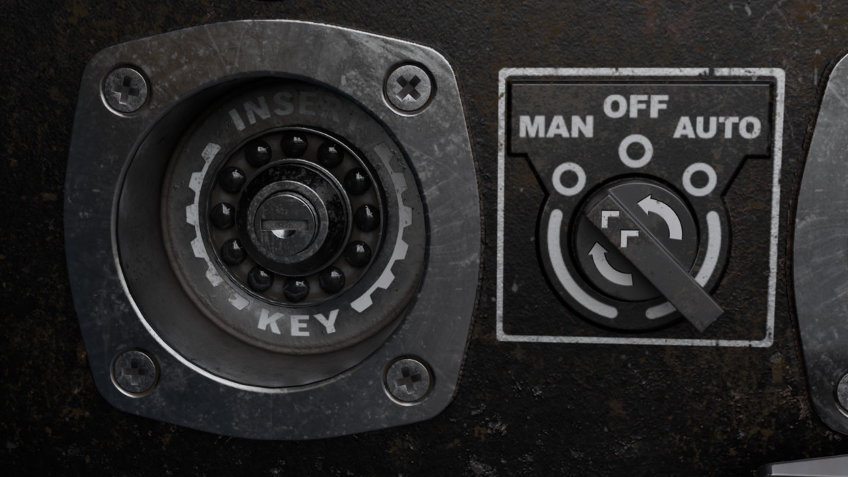 Diesel Generator (Interactive - Game ready)