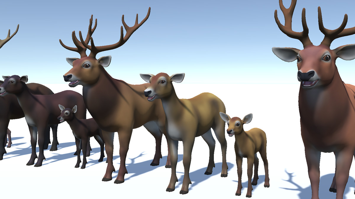Cartoon - Red Deer