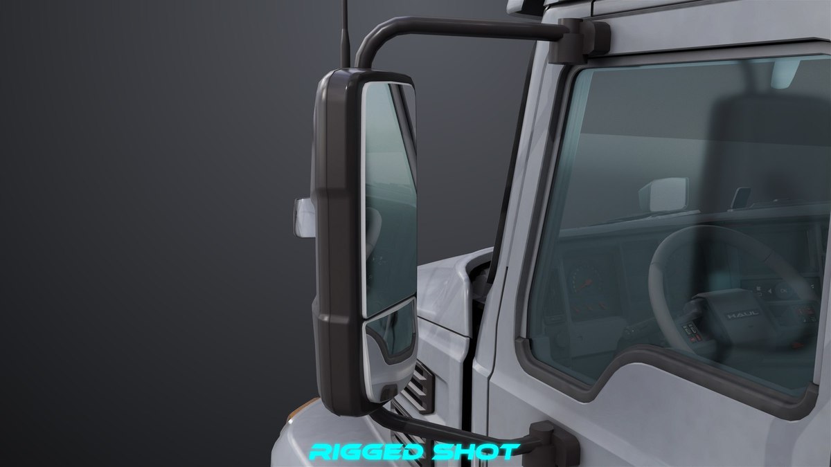 Heavy Truck Chassis 05 Grey Interior URP HDRP Textures