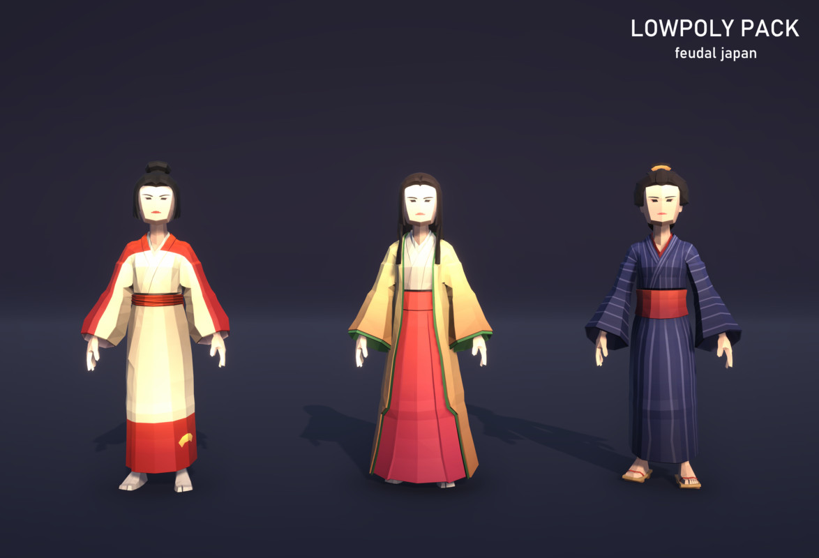 LowpolyPack_Feudal Japan