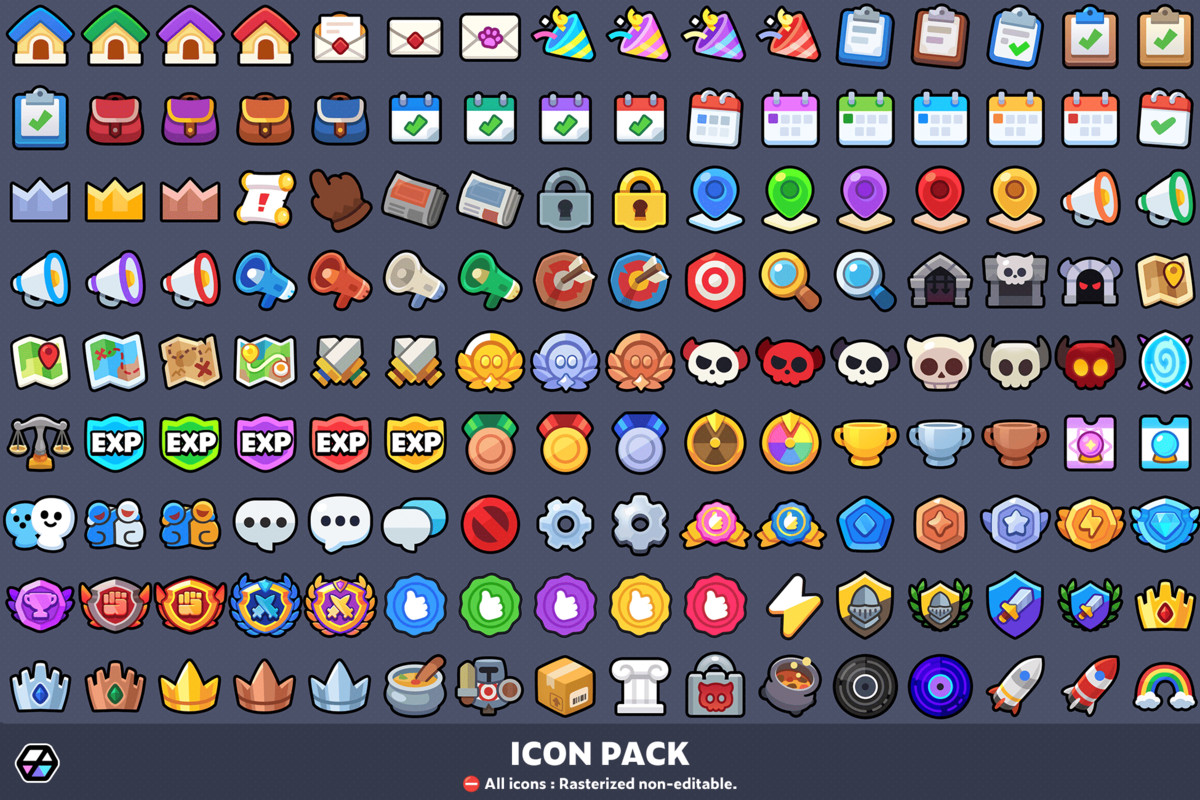 2D Icons - Casual Icon Pack