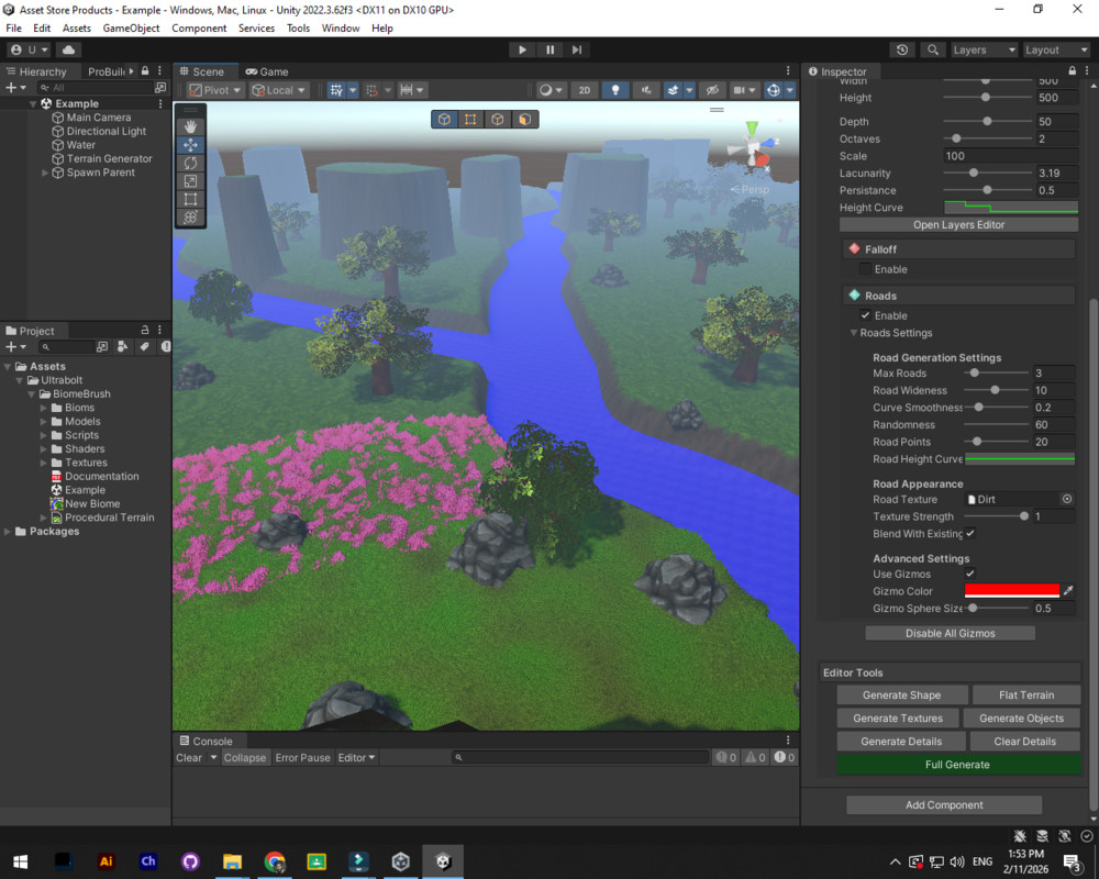 Biome Brush A Procedural Terrain Generator