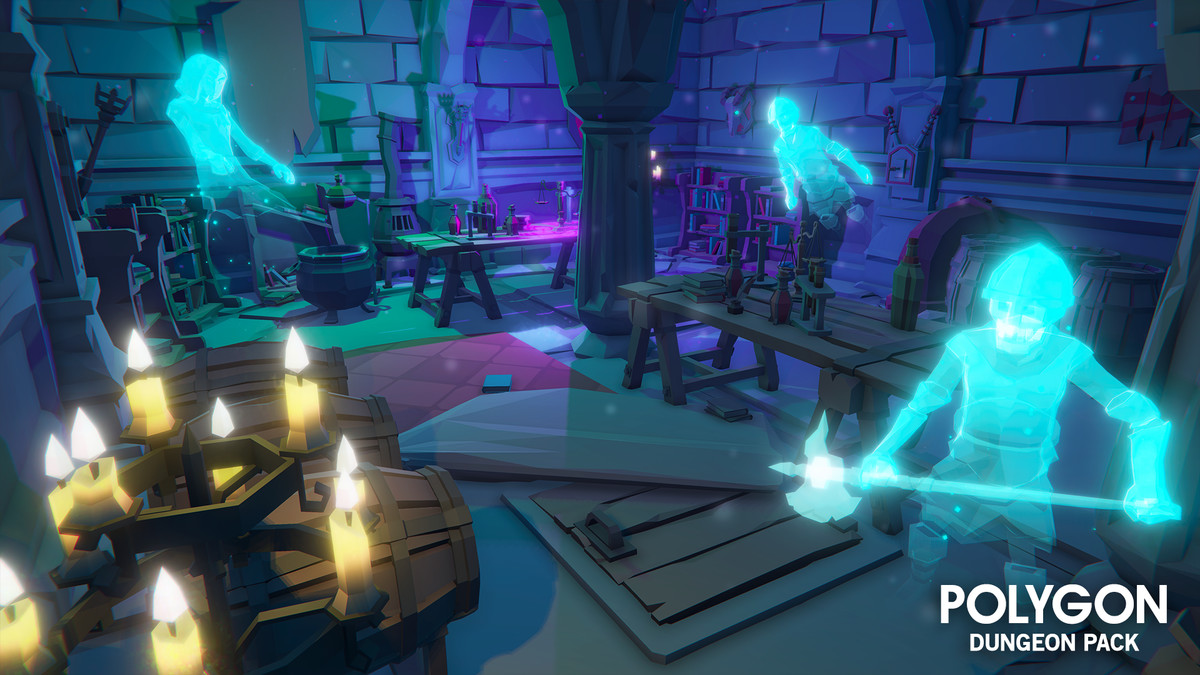 Value Bundle – POLYGON Dungeons Pack and Fantasy Dungeon Map