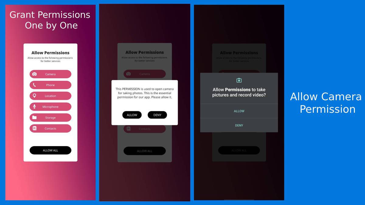 Android Permissions with Popup Box