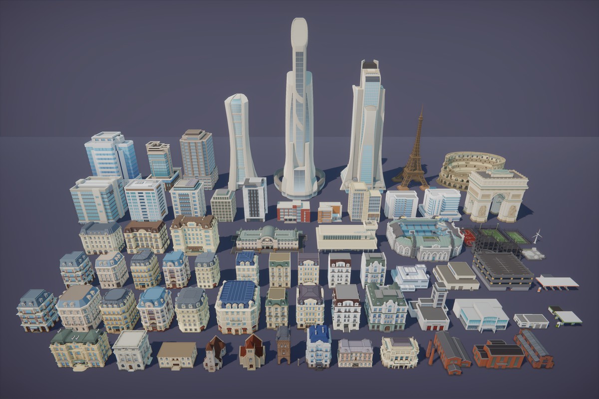 Low Poly Euro City