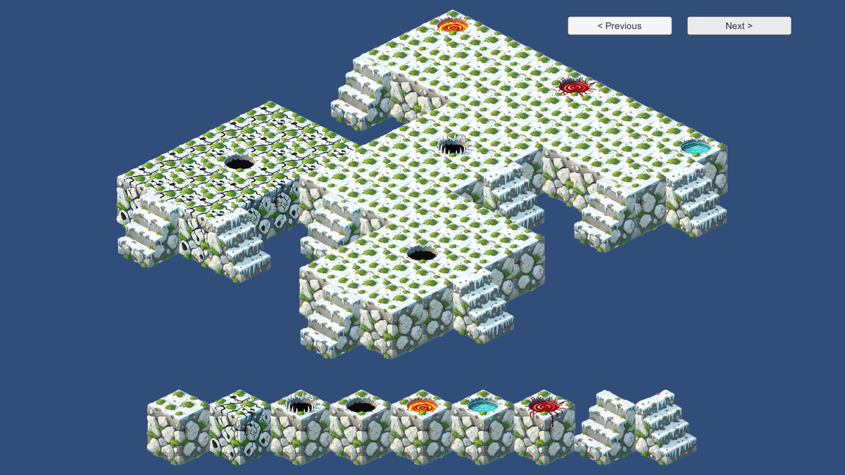2D Isometric Modular Tileset – Desert & Frozen