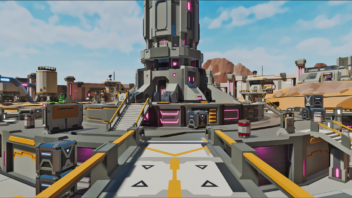 LowPoly Sci-Fi Battle Arena