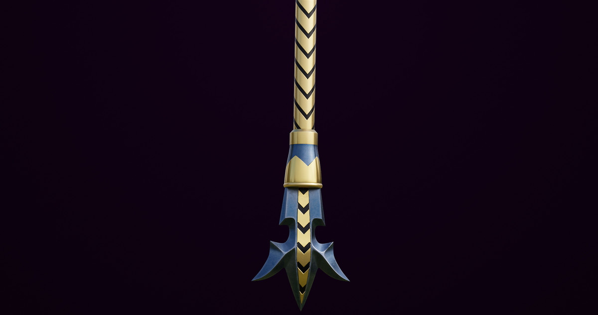 Fantasy Trident 01 URP HDRP Textures