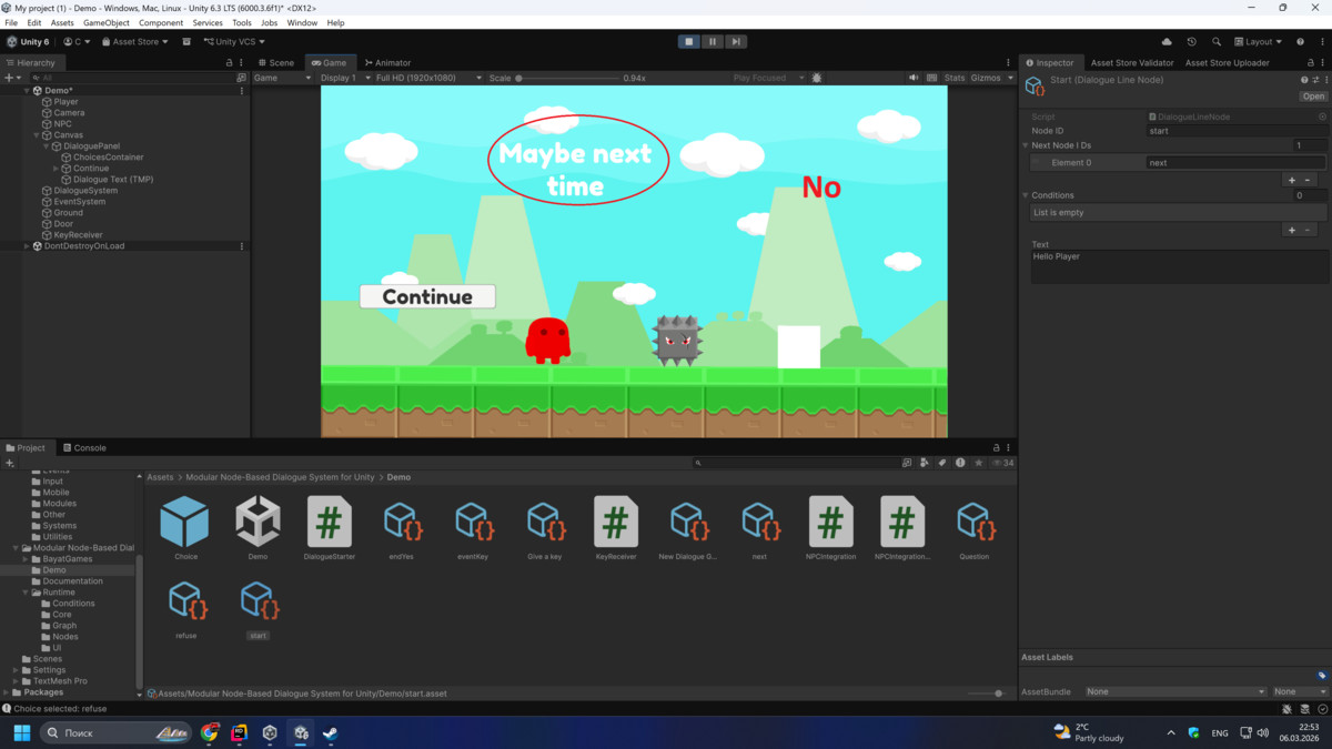 Simple Dialogue System (Drop-in, UI Ready)