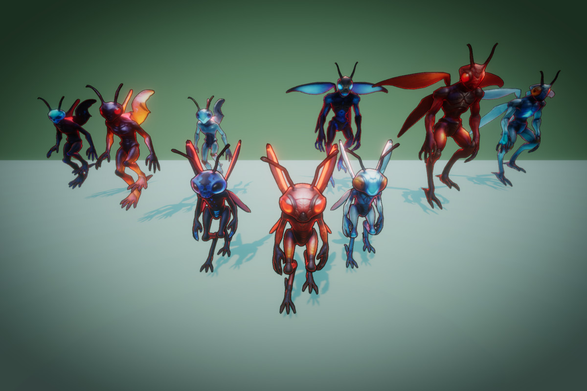 Fantasy Monster Evolution Pack 07-08–09 – Game Ready Creatures | PixeliusVita