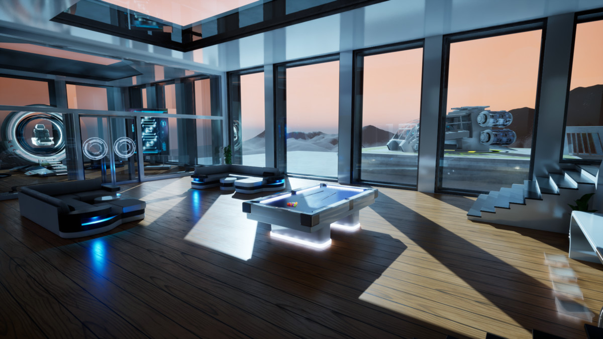 Futuristic Luxury Hotel – Sci-Fi Resort Environment