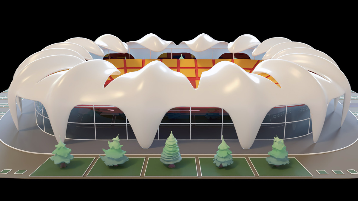 Stylised Sport Stadium Collection - 12 Low Poly Modular 3d Assets