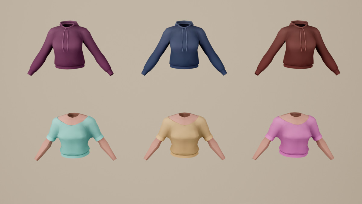 Modular Female Character Creator