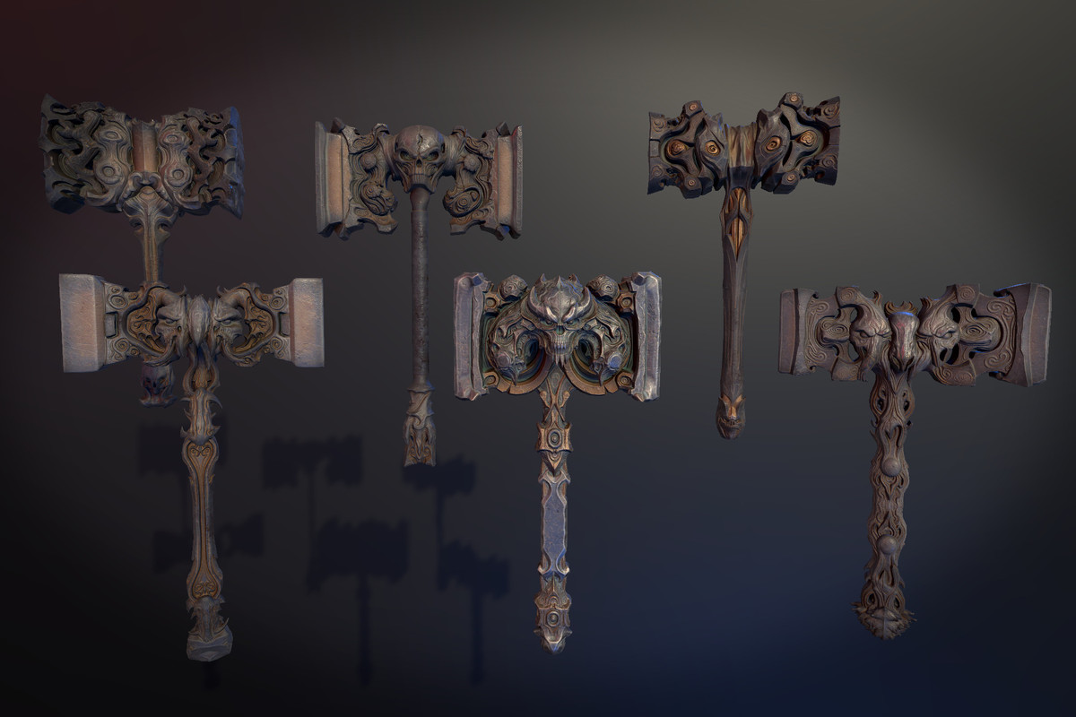 6 Massive Blacksmithing Hammers
