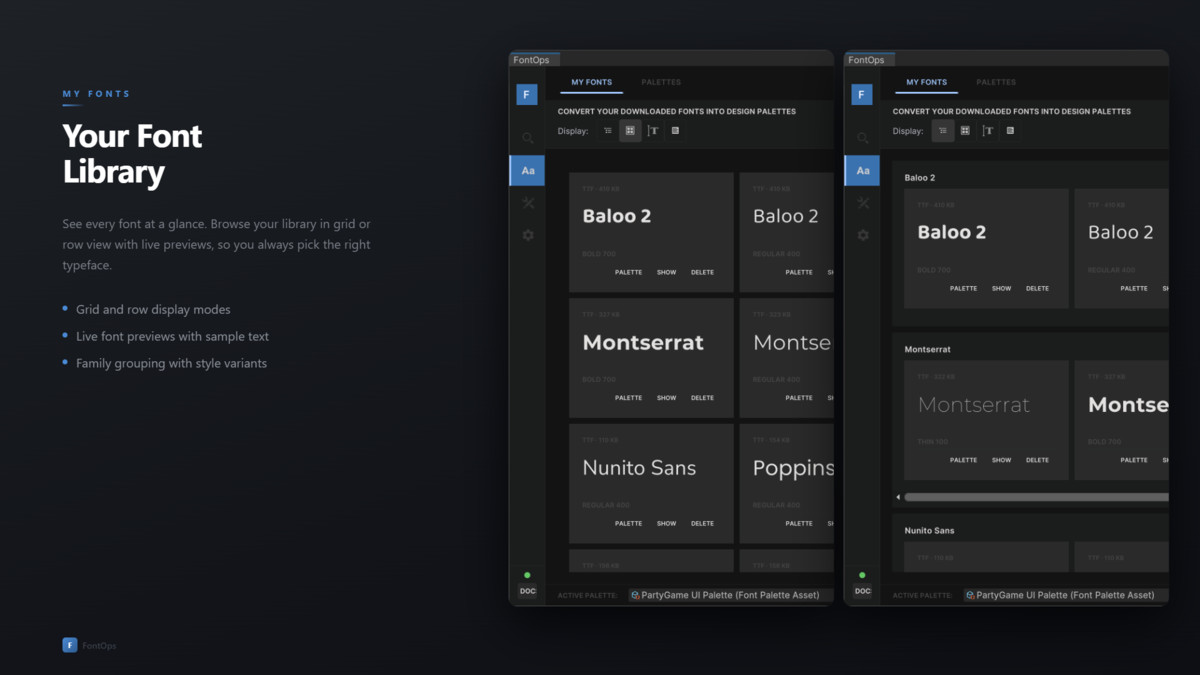 FontOps - Font Manager