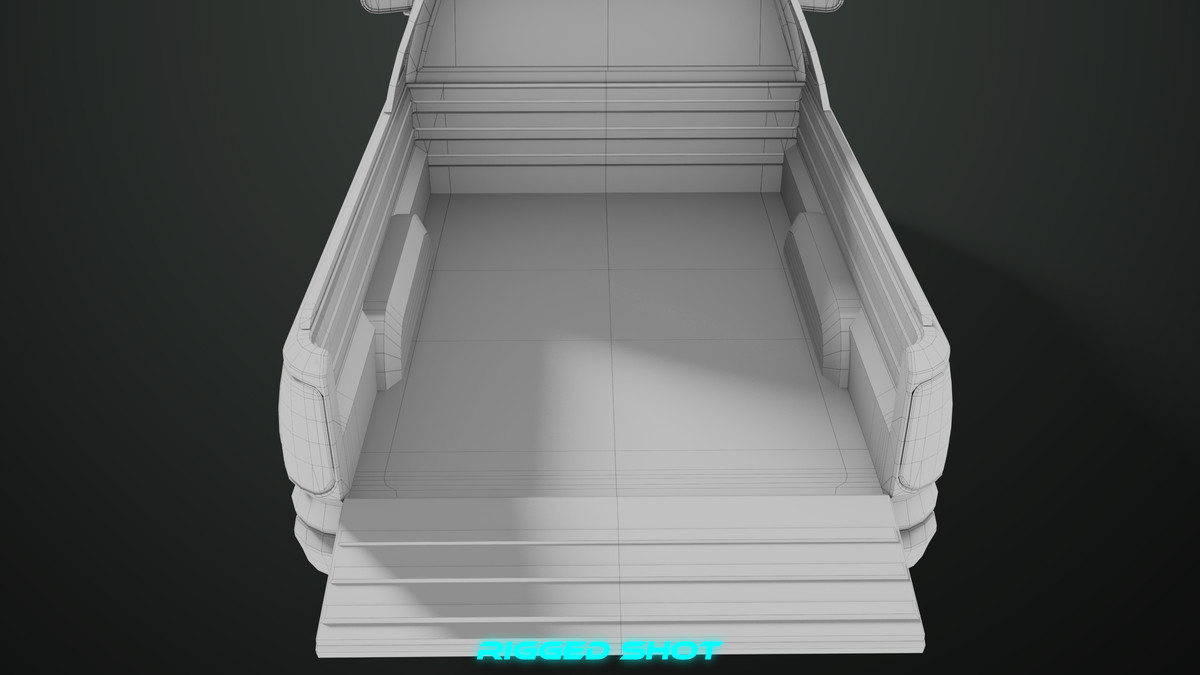 Pickup Truck01 Black and White URP HDRP Textures