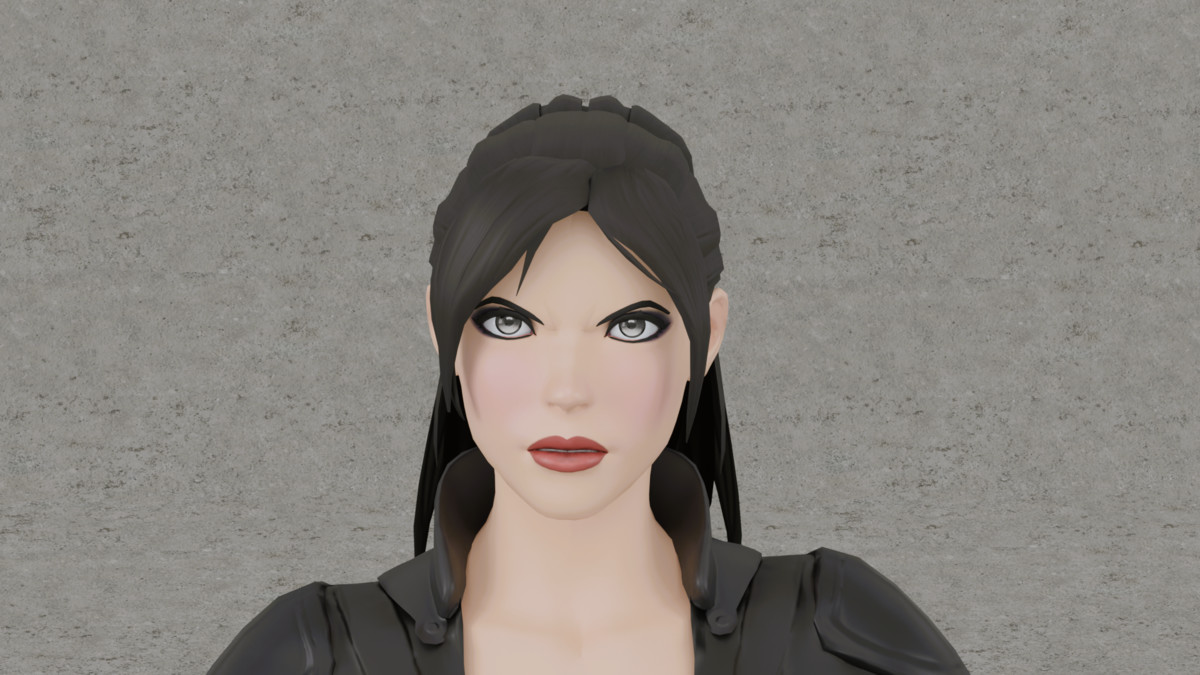 3D Lady In Black