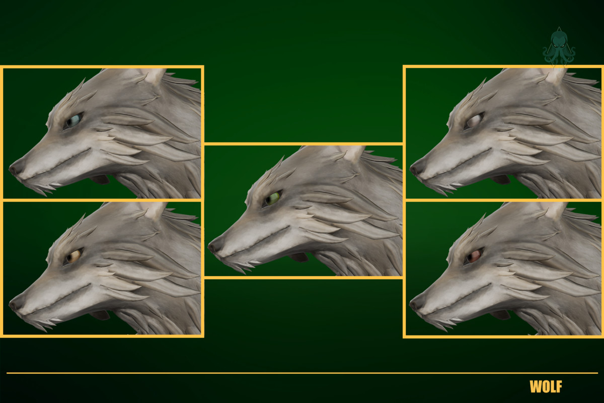 Stylized Wolf Animal