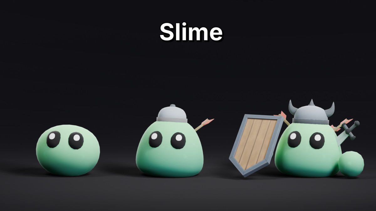 Dungeon RPG Monsters Evolutions - Stylized Low Poly Animated Enemies