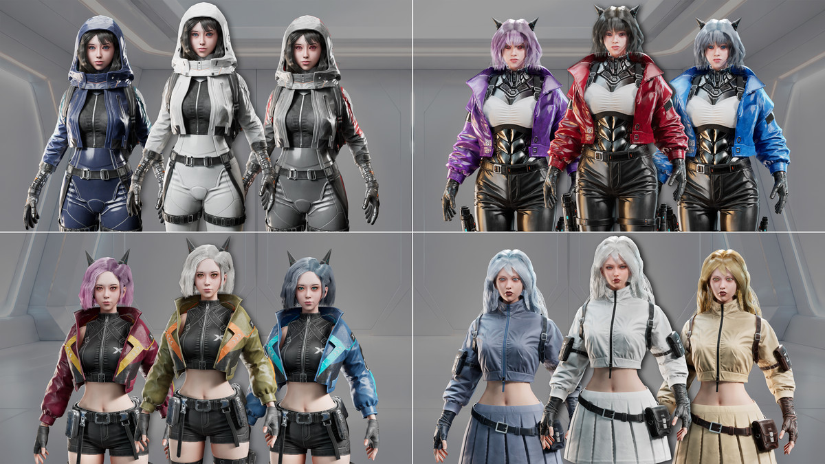 Cyberpunk & Sci‑Fi Female Operatives - Volume 1