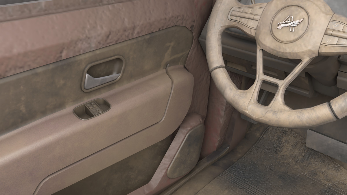 Pickup Truck 02 Red Dusty URP HDRP Textures