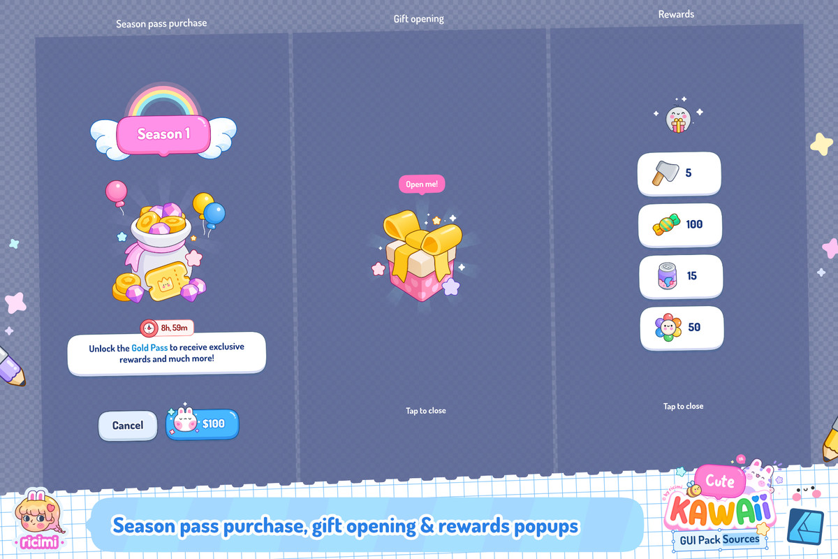 Cute Kawaii GUI Pack Sources