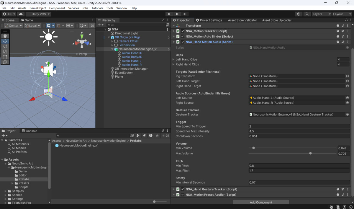 NeuroSonic Motion Audio Engine